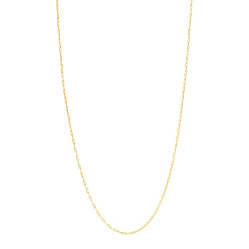 Collier or jaune 375 maille marine 50 cm