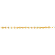 Bracelet or jaune 375 maille royale 18.5 cm