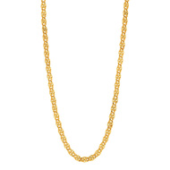 Collier or jaune 375 maille royale 45 cm