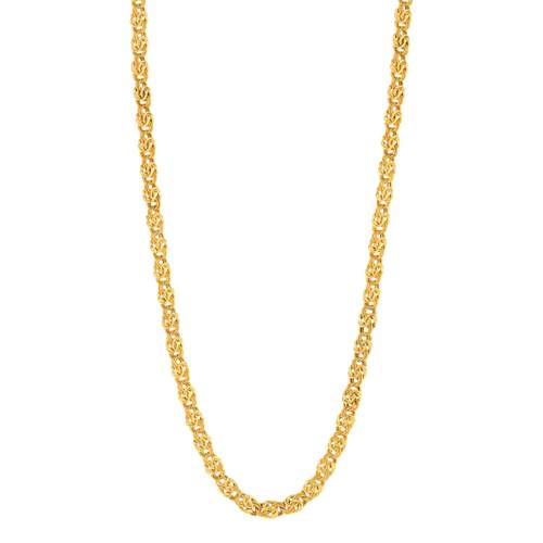 Yellow gold necklace 375 maille royale 45 cm