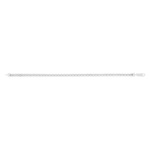 Bracelet or 375 blanc maille palmier 18,5 cm - vue 1
