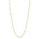 Collier 2 ors 375 maille cheval 55 cm - vue 1