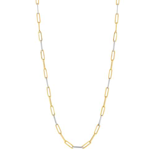 Necklace 2 gold 375 mesh horse 55 cm