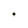 Boucle d'oreille à l'unité or jaune 375 zirconia noir - vue V1