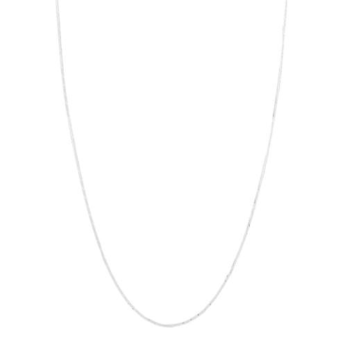 375 white gold flat snake chain 42 cm