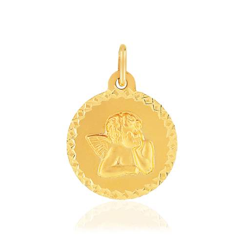 Gold medal 375 yellow mat edge diamond angel
