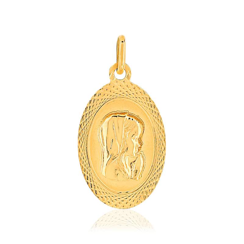 Médaille or jaune 375 - vue 1