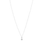 Collier or blanc 375 diamants 45 cm - vue 1