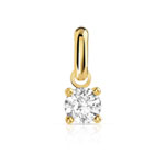 Pendentif or 750 jaune diamant - vue 1