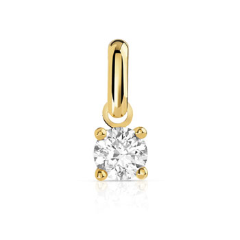 Pendentif or 750 jaune diamant
