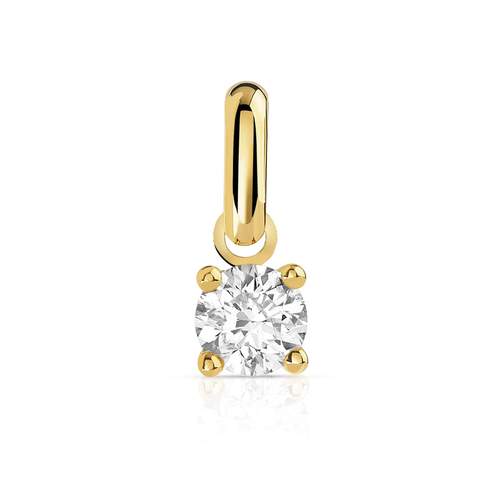 Goud 750 gele diamanten hanger