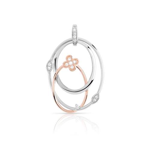 Pendentif 2 ors 750 diamant