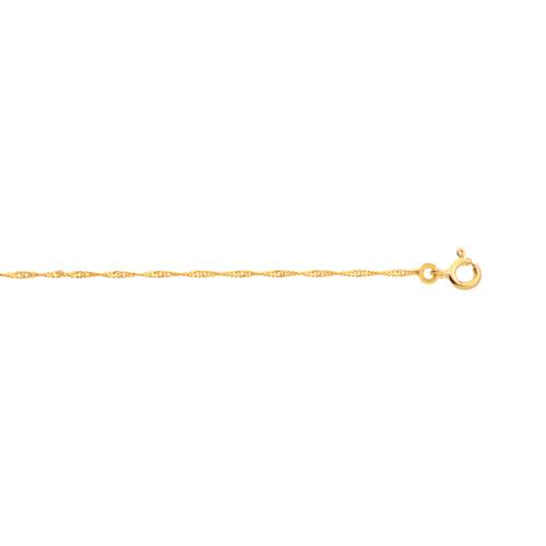 Chaîne or 750 jaune maille torsadée 50 cm