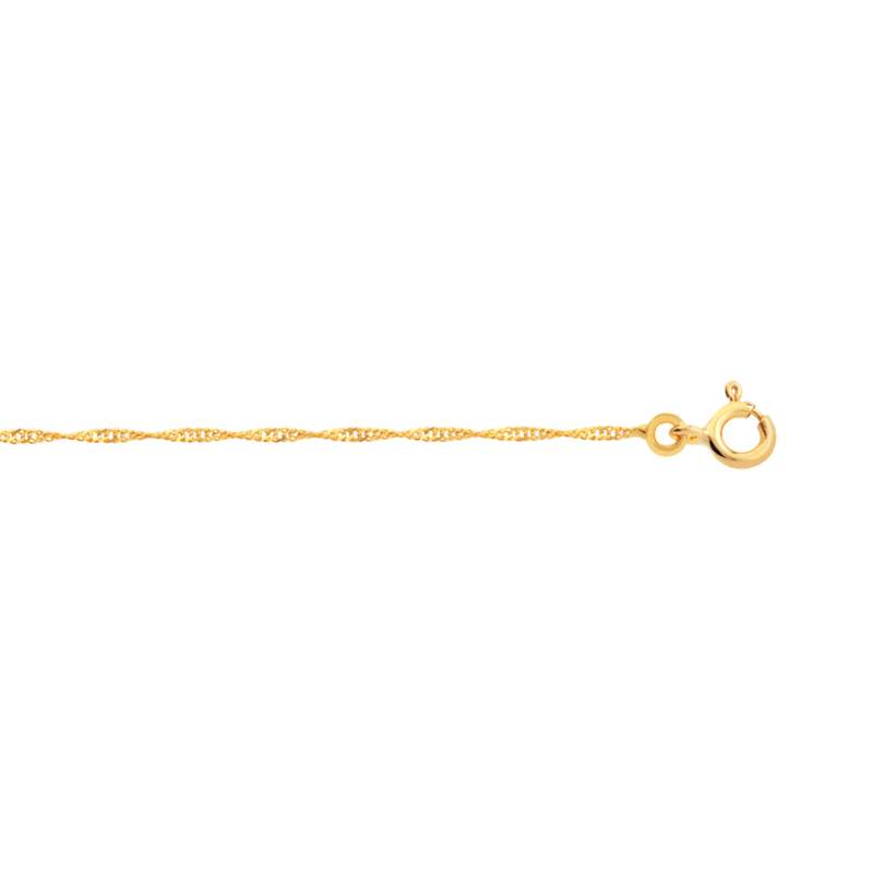 Chaîne or 750 jaune maille torsadée 50 cm - vue D1