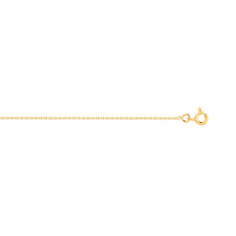 Chaîne or 750 jaune maille forçat 50 cm - vue 1