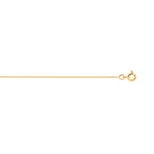 Chaine or 750 jaune maille gourmette 40 cm