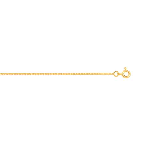 Chaîne or 750 jaune maille gourmette 50 cm
