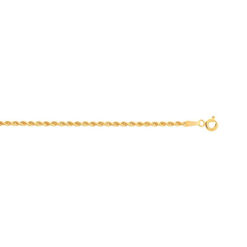 Chaîne or 750 jaune maille torsadée 40 cm - vue 1
