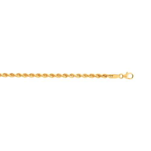 Chaîne or 750 jaune maille torsade 50 cm