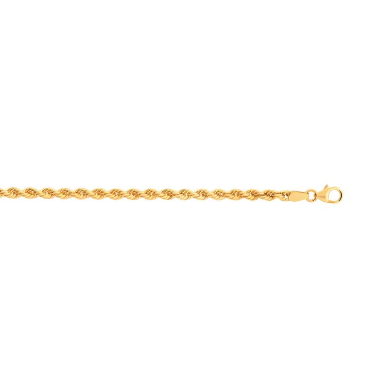 Chaîne or 750 jaune maille torsade 50 cm - vue 1