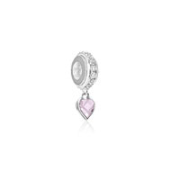 Charm's coeur argent 925 zirconia