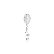 Charm's clé de sol argent 925 zirconia
