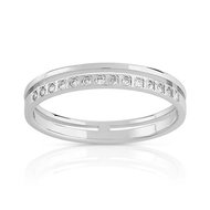 Alliance argent 925 diamant