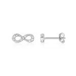 Boucles d'oreilles argent 925 infini zirconias - vue 1