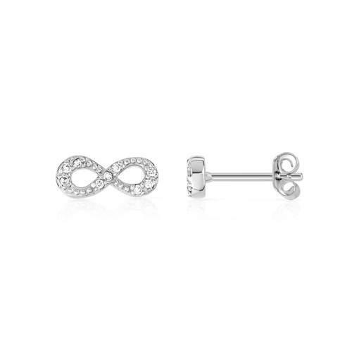 Boucles d'oreilles argent 925 infini zirconias