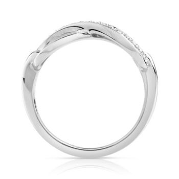 Bague argent 925 infini zirconias