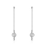 Boucles d'oreilles argent 925 pendants boules - vue D1