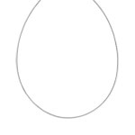 Collier argent 925 maille oméga 42 cm - vue 1