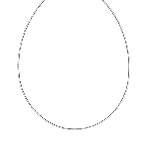Collier argent 925 maille oméga 42 cm