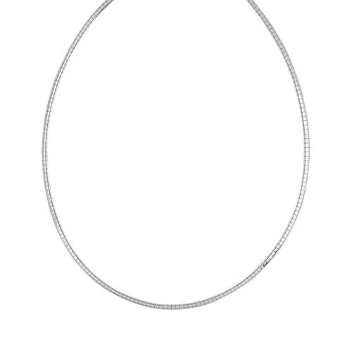 Collier argent 925 maille oméga 42 cm