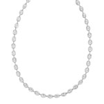 Collier argent 925 maille grain de café 50 cm - vue 1