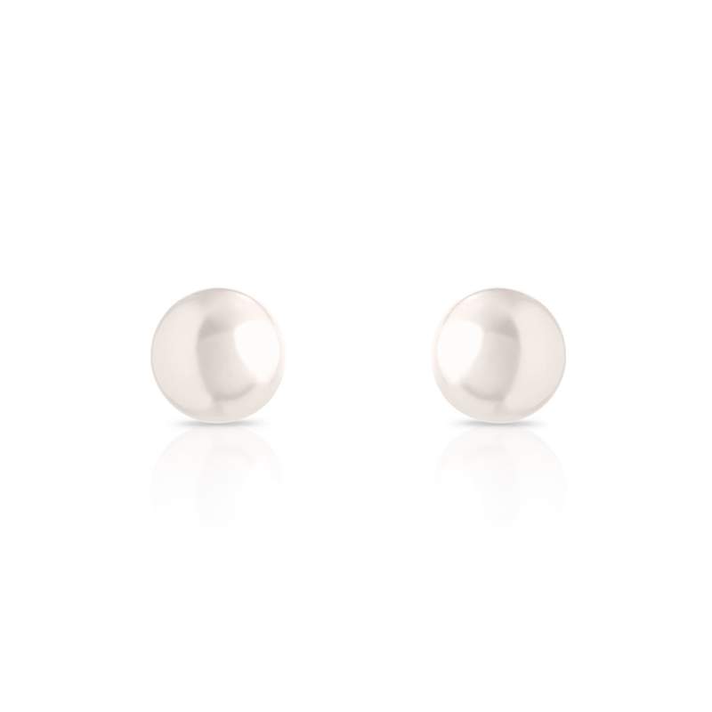 Boucles d'oreilles or 750 jaune perles de culture du Japon - vue 1