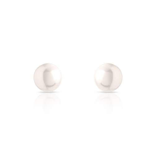Boucles d'oreilles or 750 jaune perles de culture du Japon
