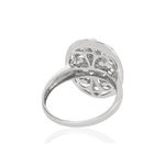 Bague argent 925 ajourée zirconias - vue 4