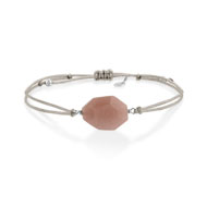 Bracelet cordon argent 925 pierre de lune