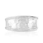 Bague argent 925 martelée - vue 3