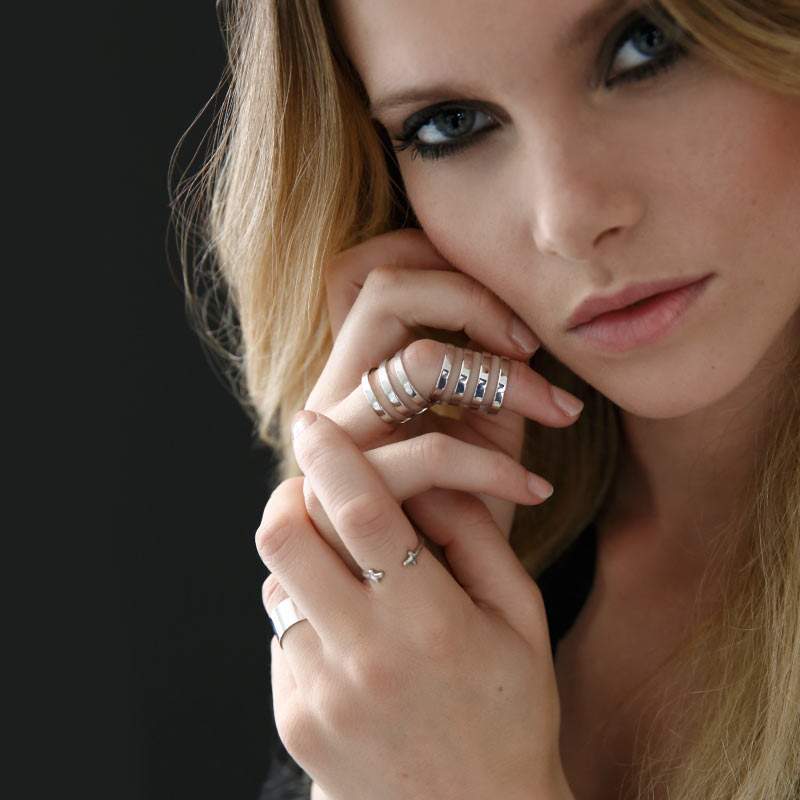Bague Nœud Amour Argent 925 - Zircone Cubique, Taille Réglable - Cadeau Femme Pour Anniversaire, Fiançailles Ou Noël