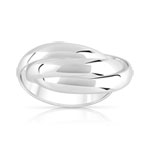 Bague argent 925 3 anneaux mobiles entrelacés - vue 3