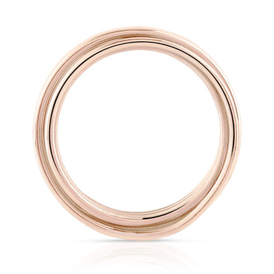 Bague argent 925 rosé - vue V2