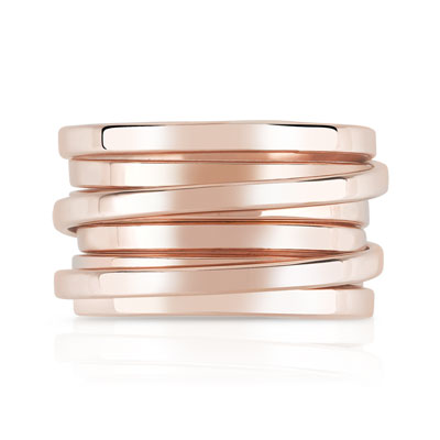 Bague argent 925 rosé - vue V3
