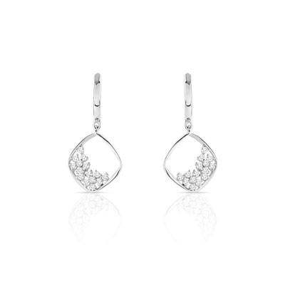 Boucles d'oreilles argent 925 zirconia - vue VD1