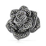 Bague argent 925 marcassites - vue 3