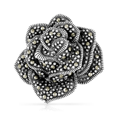 Bague argent 925 marcassites - vue V3