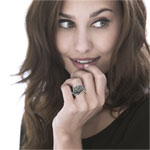 Bague argent 925 marcassites - vue porté 1