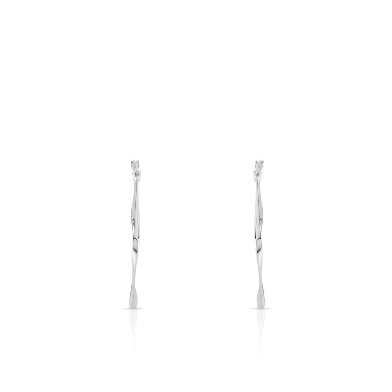 Creoles argent 925 - vue VD1