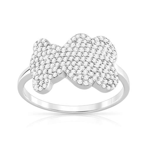 Bague argent zirconia ours